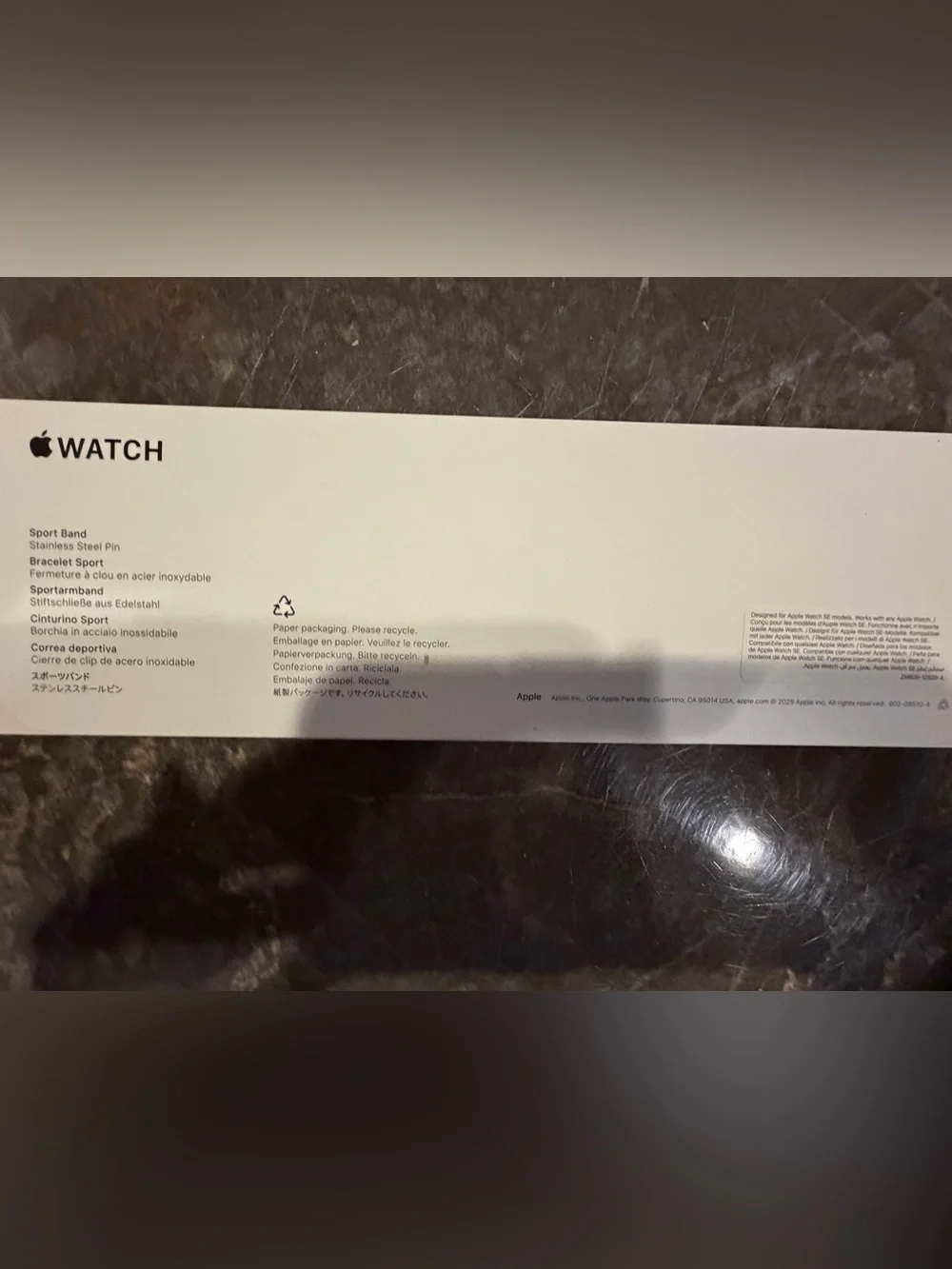 Apple Watch Sport Band - Light Sand/Beige fits SE